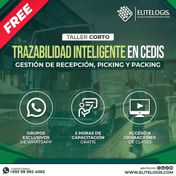 Acceso Taller Free - Trazabilidad inteligente en CEDIS: Gestión de Recepción, Picking y Packing
