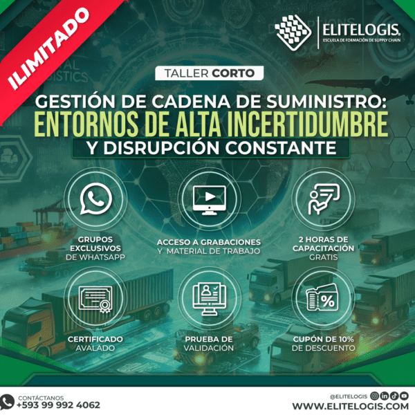 Taller Corto- Gestión de la Cadena de Suministro: Entornos de Alta Incertidumbre y Disrupción Constante